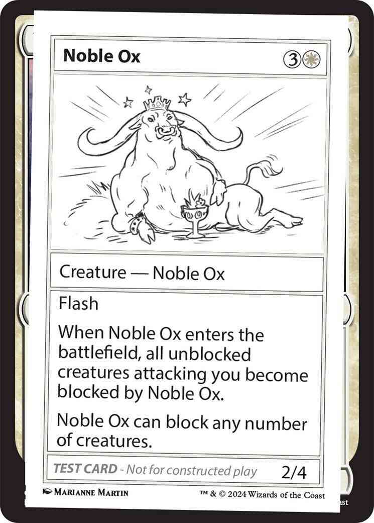 Noble Ox [285] [Playtest Card] [Mystery Booster 2] [Non-Foil]