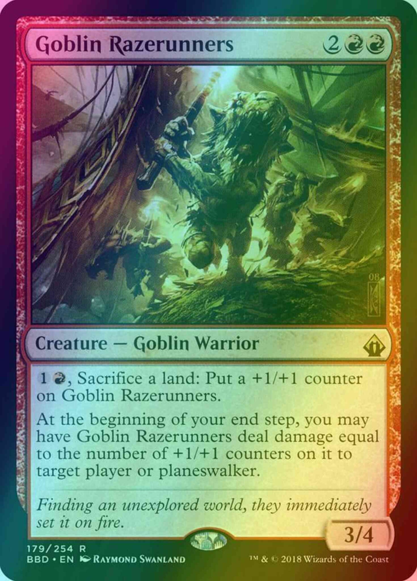 Goblin Razerunners [179] [Battlebond] [Foil]