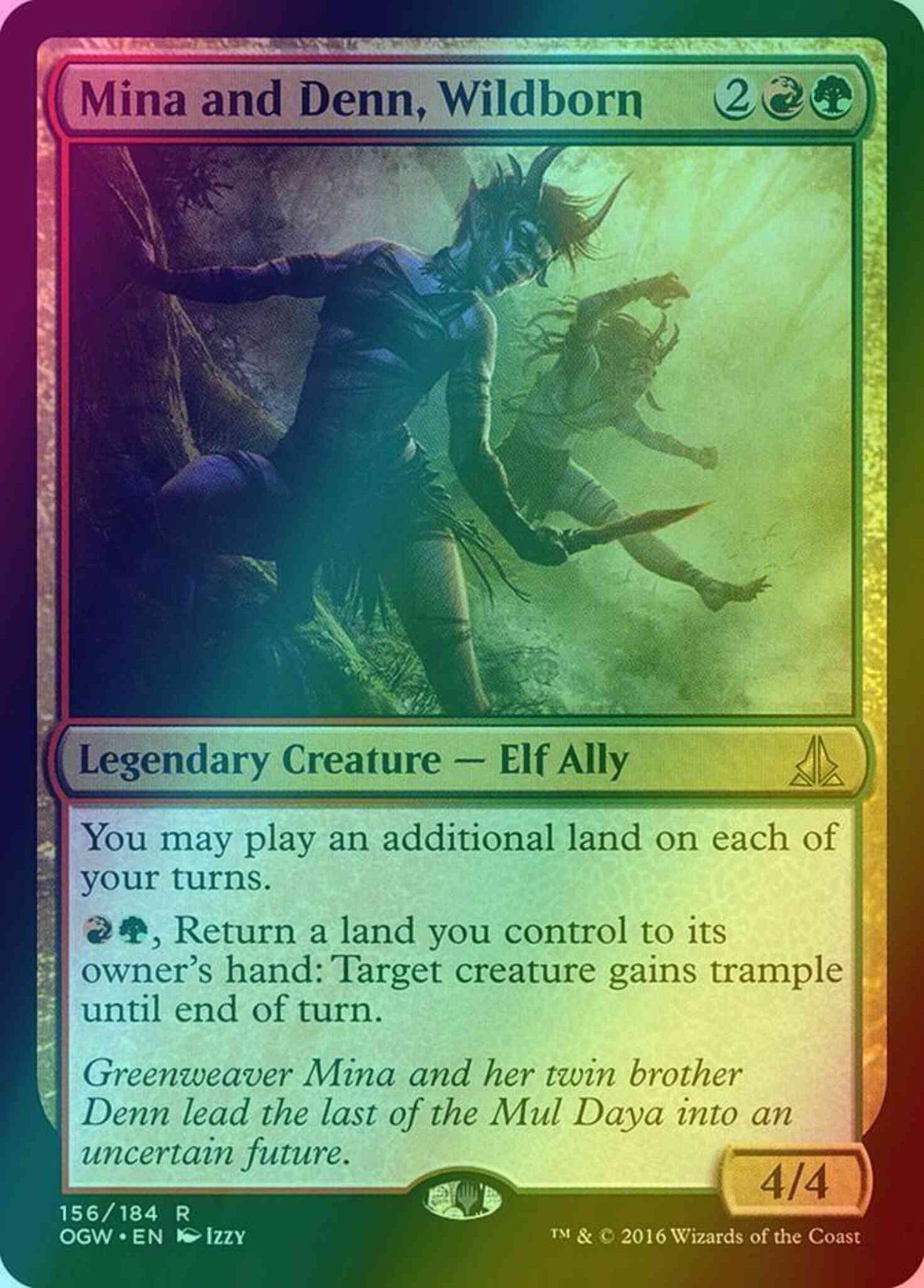 Mina and Denn, Wildborn [156] [Oath of the Gatewatch] [Foil]