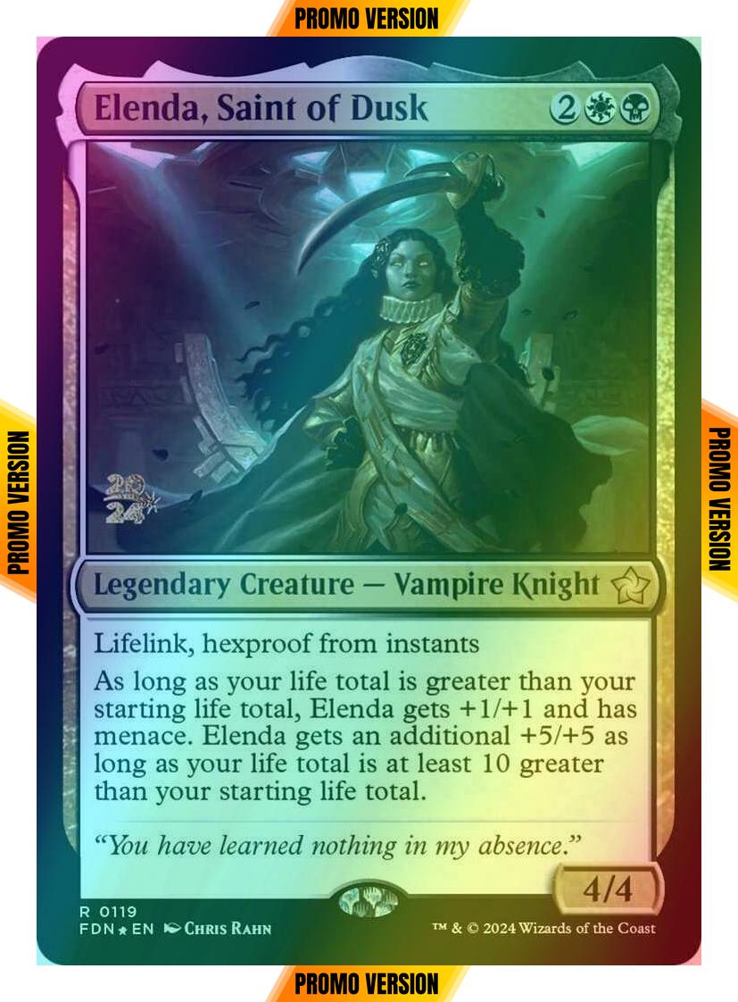 Elenda, Saint of Dusk [119s] [Prerelease] [Foundations: Promos] [Foil]