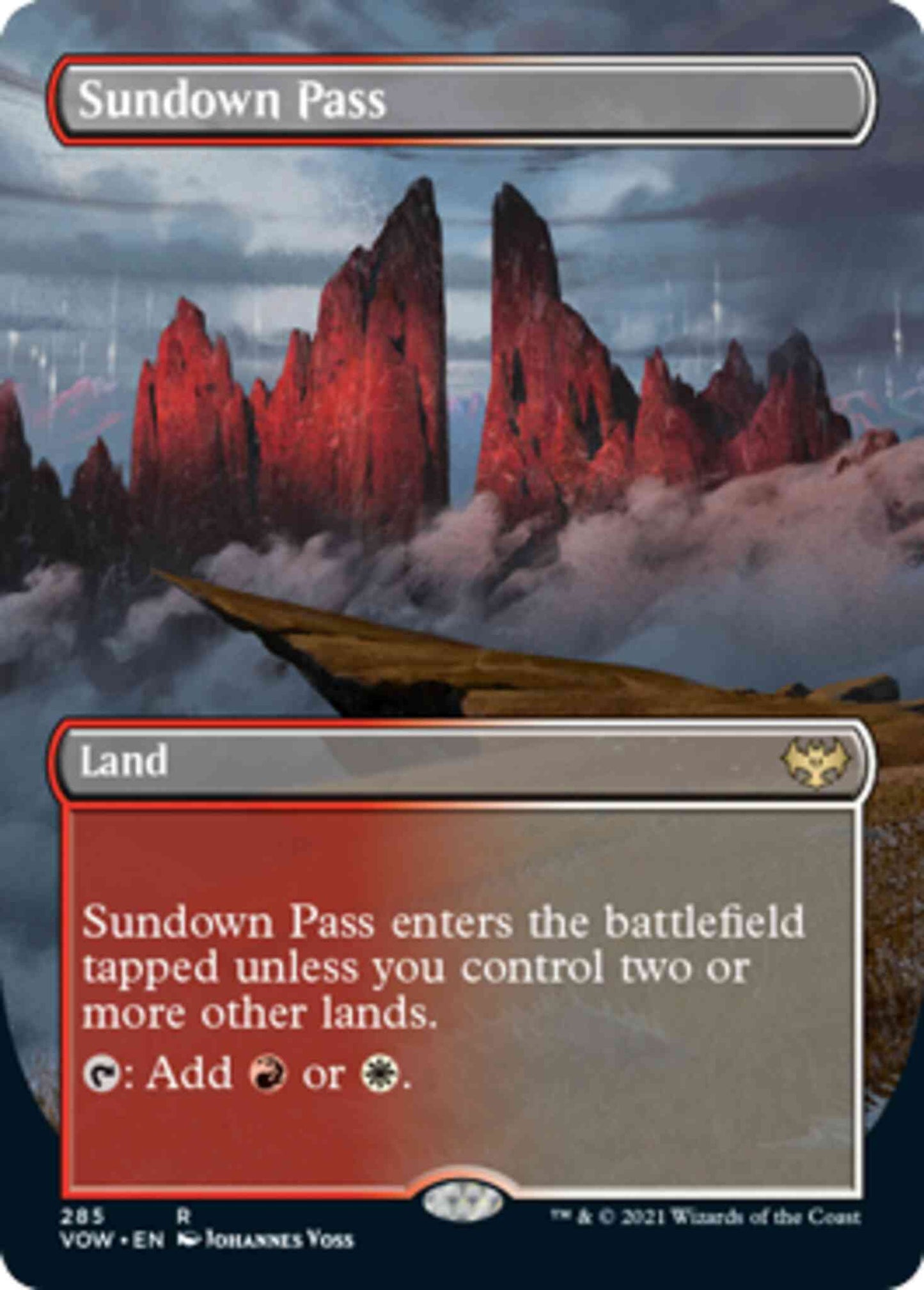 Sundown Pass [285] [Borderless] [Innistrad: Crimson Vow] [Non-Foil]