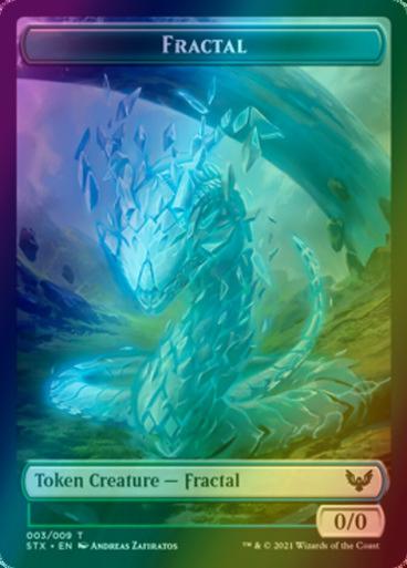 Fractal Token (03) // Rowan, Scholar of Sparks Emblem (09) [Strixhaven School of Mages Tokens] [Foil]