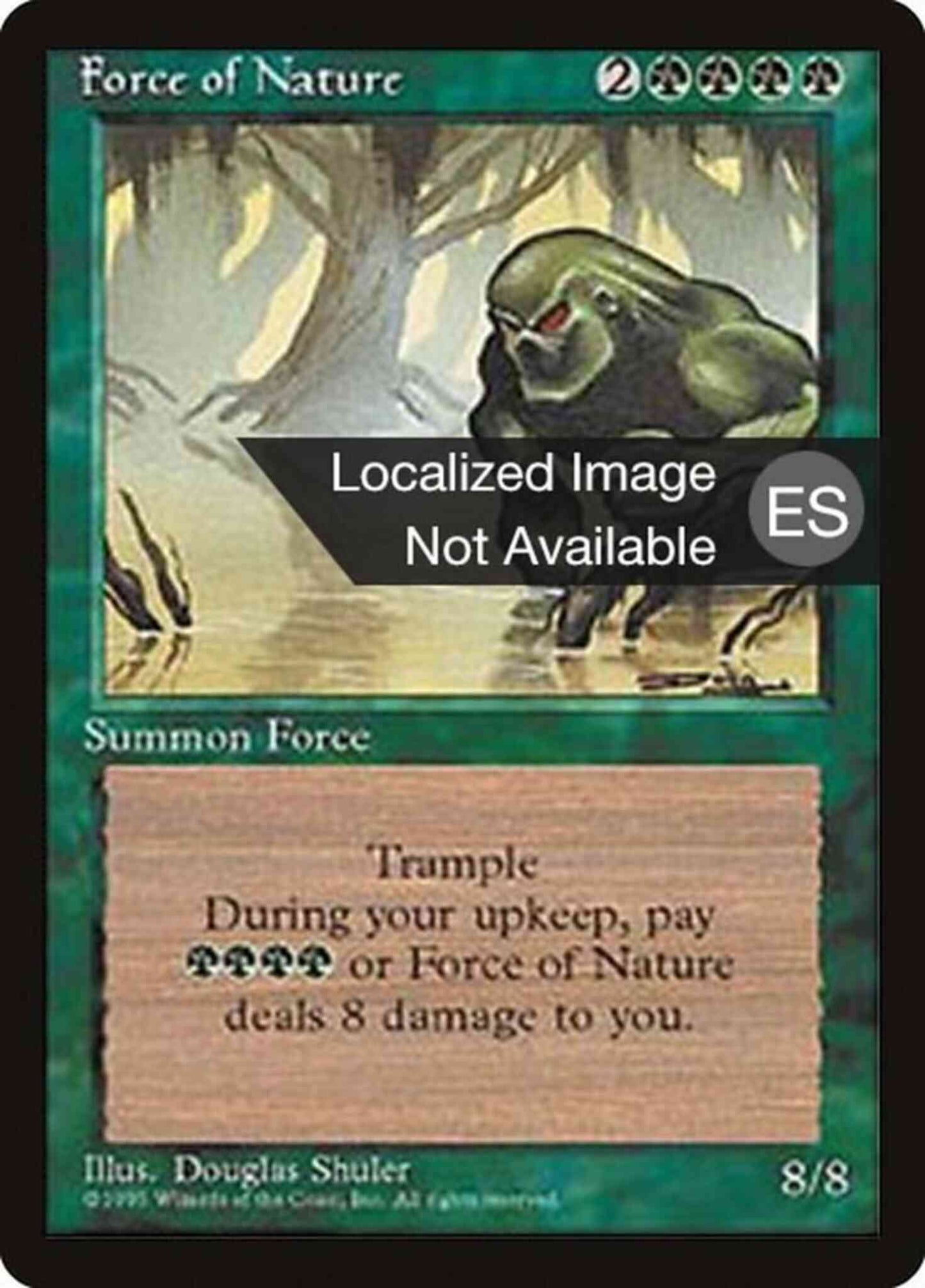 Force of Nature - Korean [245] [Fourth Edition Black Border: Korean] [Non-Foil]