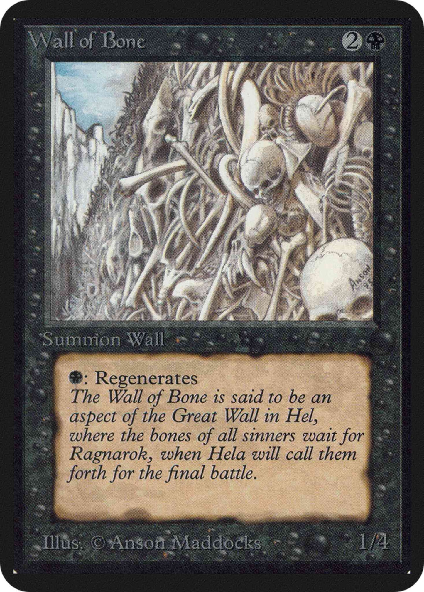 Wall of Bone [132] [Limited Edition Alpha] [Non-Foil]