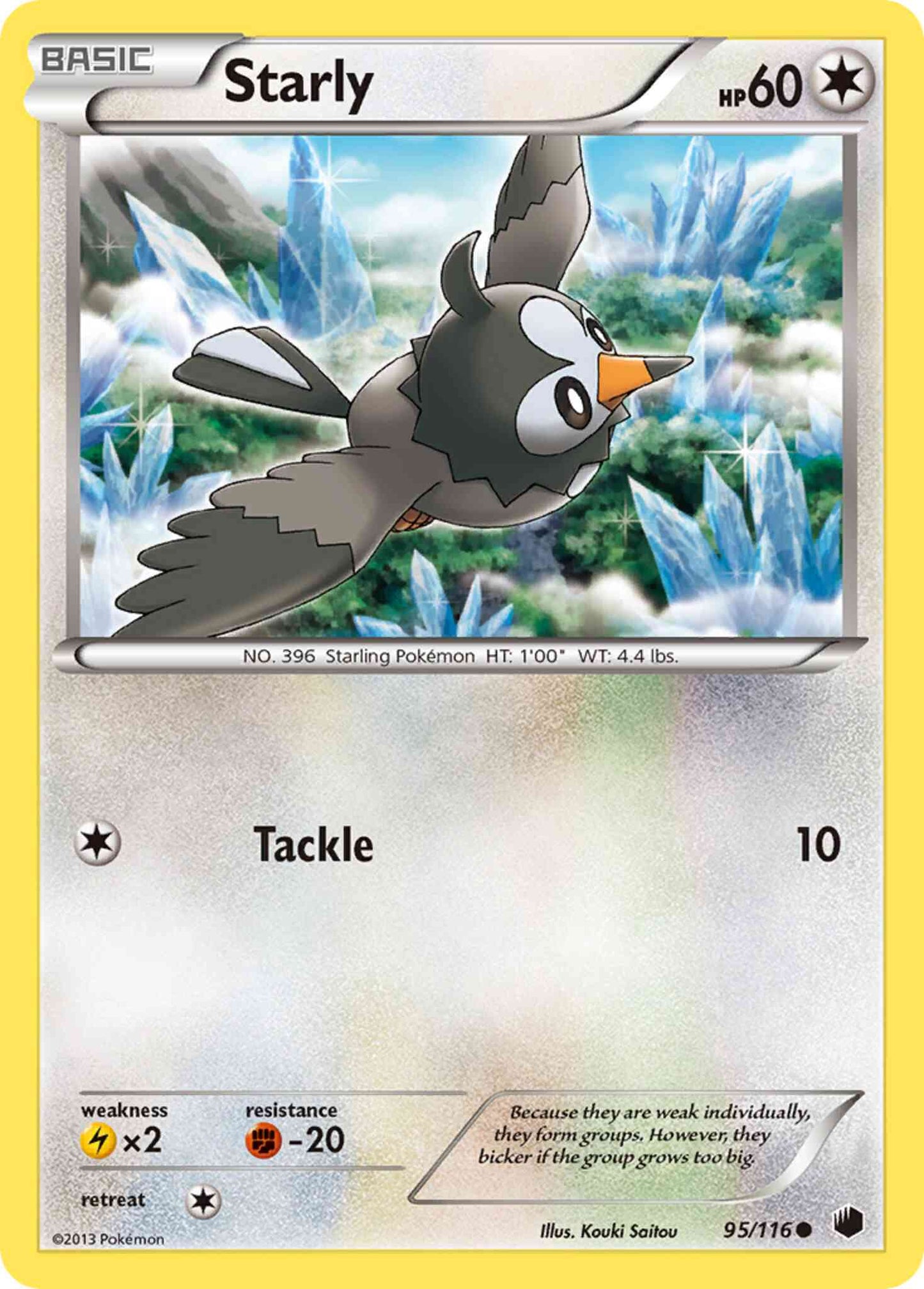 Starly - 95/116 - Common [bw9-95] [Reverse Holo]