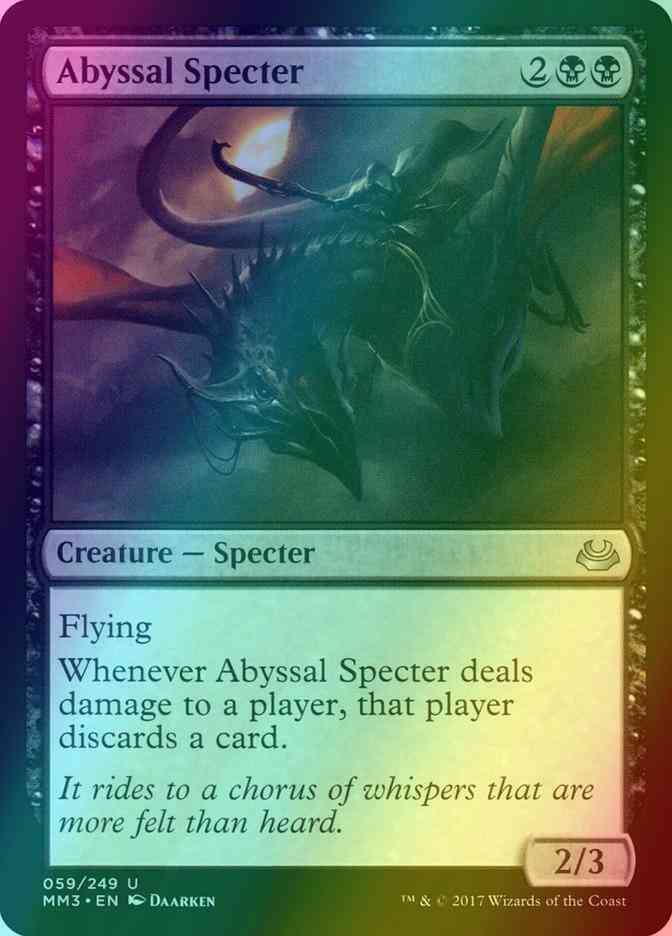 Abyssal Specter [59] [Modern Masters 2017] [Foil]