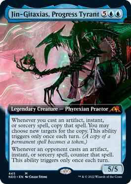 Jin-Gitaxias, Progress Tyrant [445] [Extended Art] [Kamigawa: Neon Dynasty] [Non-Foil]