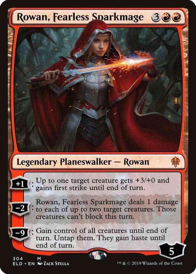 Rowan, Fearless Sparkmage [304] [Throne of Eldraine] [Non-Foil]