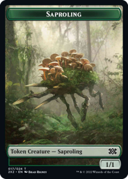 Saproling Token (17) // Vampire Token (09) [Double Masters 2022: Tokens] [Non-Foil]