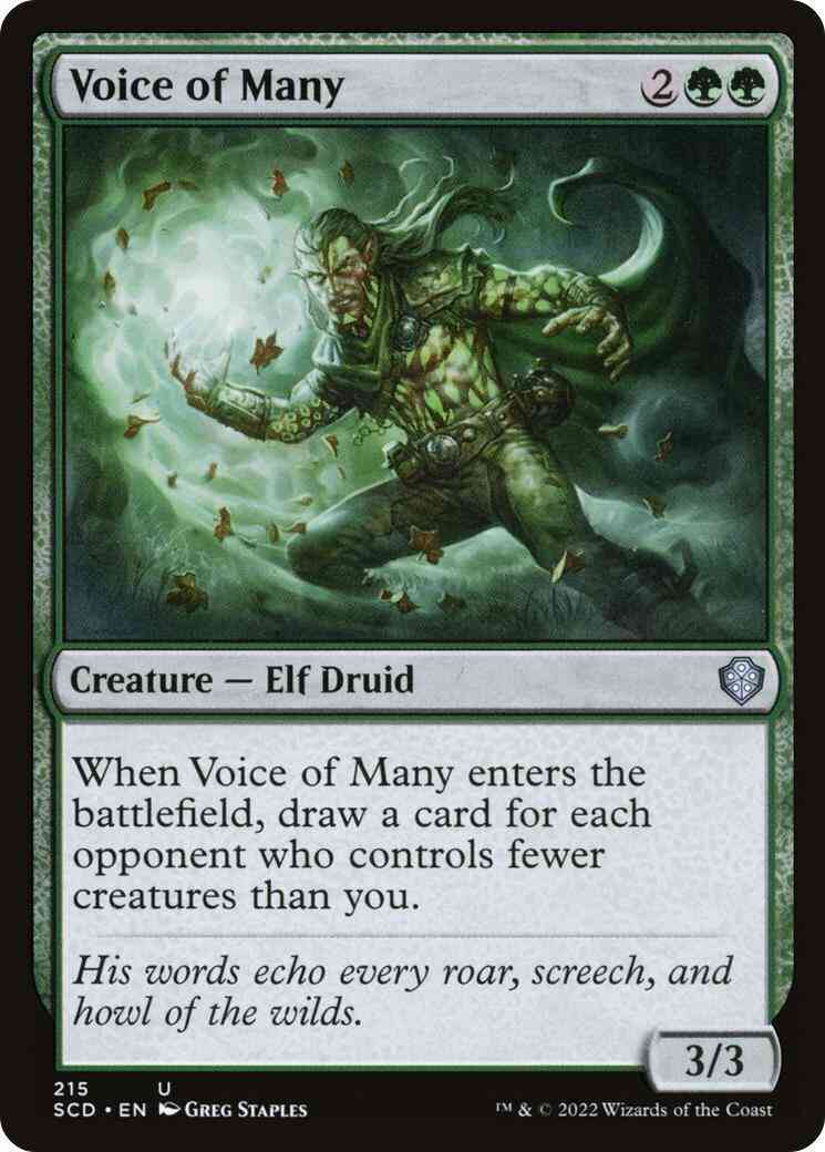 Voice of Many [215] [Starter Commander Decks] [Non-Foil]