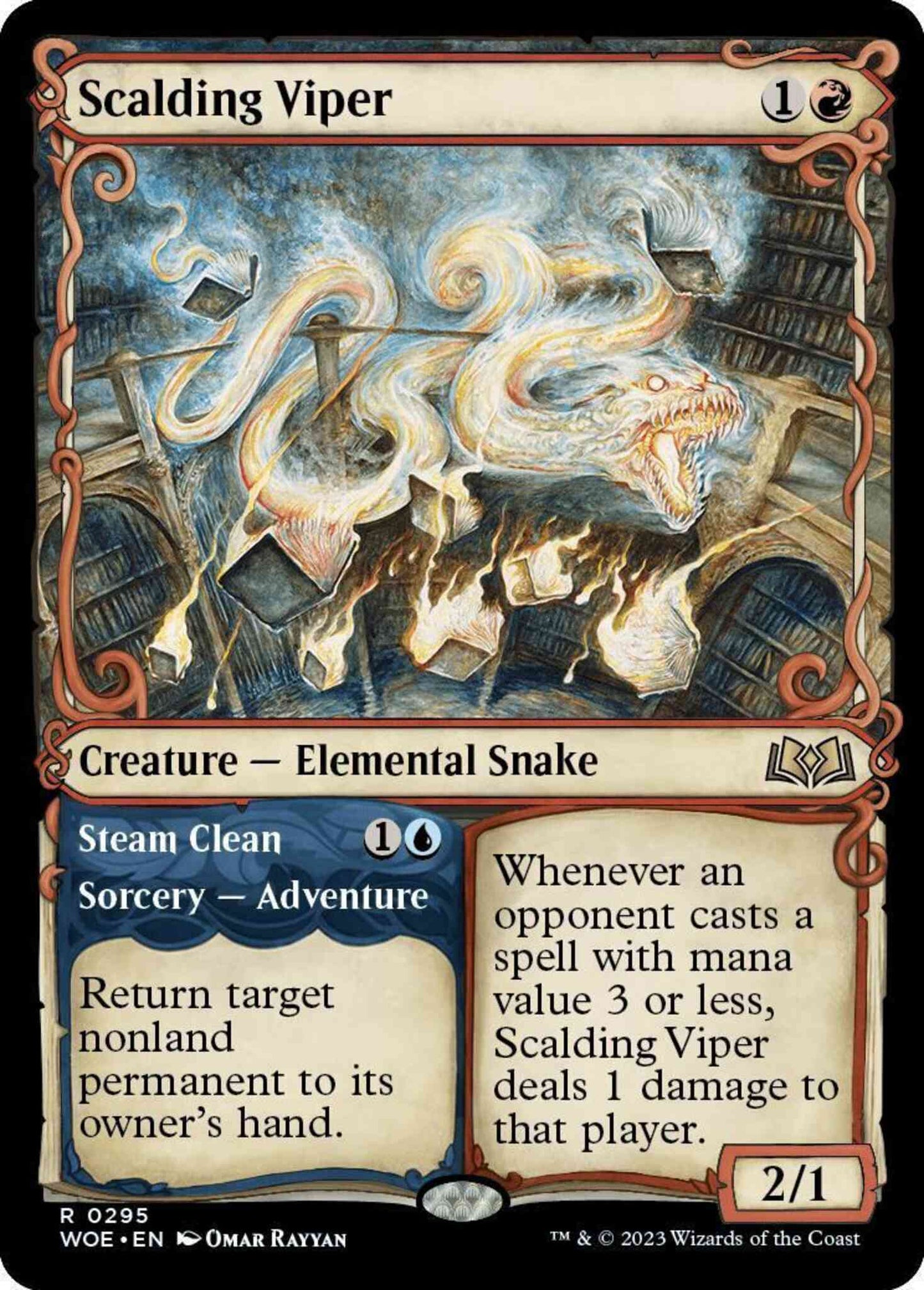 Scalding Viper // Steam Clean [295] [Adventure Showcase] [Wilds of Eldraine] [Non-Foil]