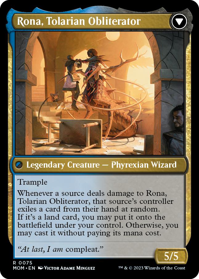 Rona, Herald of Invasion // Rona, Tolarian Obliterator [75] [March of the Machine] [Non-Foil]