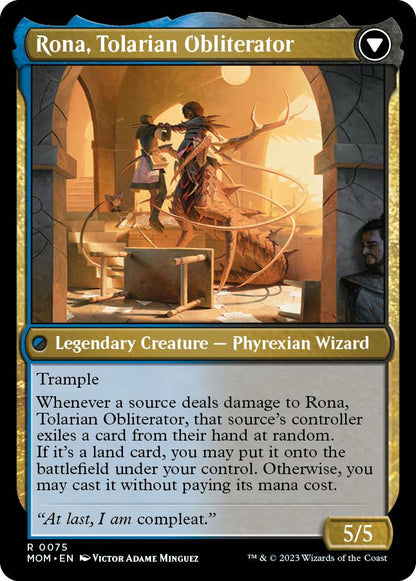 Rona, Herald of Invasion // Rona, Tolarian Obliterator [75] [March of the Machine] [Non-Foil]