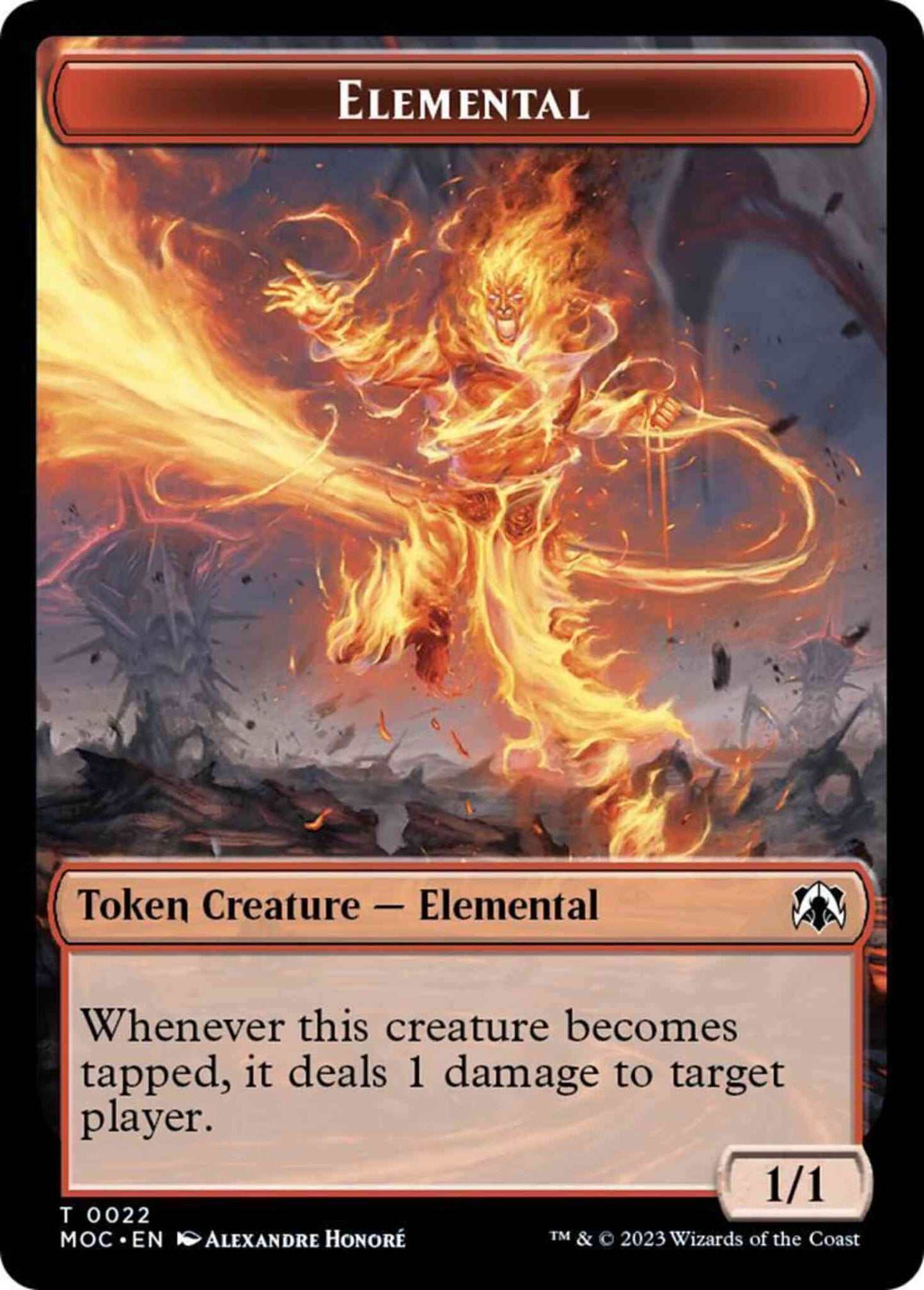 Elemental Token (22) // Faerie Token (11) [March of the Machine: Commander: Tokens] [Non-Foil]