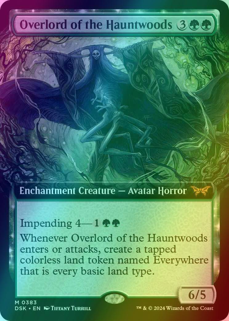 Overlord of the Hauntwoods [383] [Extended Art] [Duskmourn: House of Horror] [Foil]
