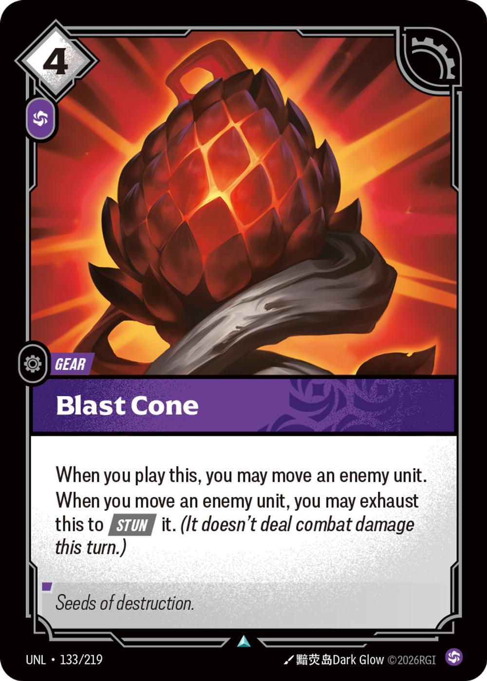 Blast Cone - 133/219 [Unleashed] [Non-Foil]