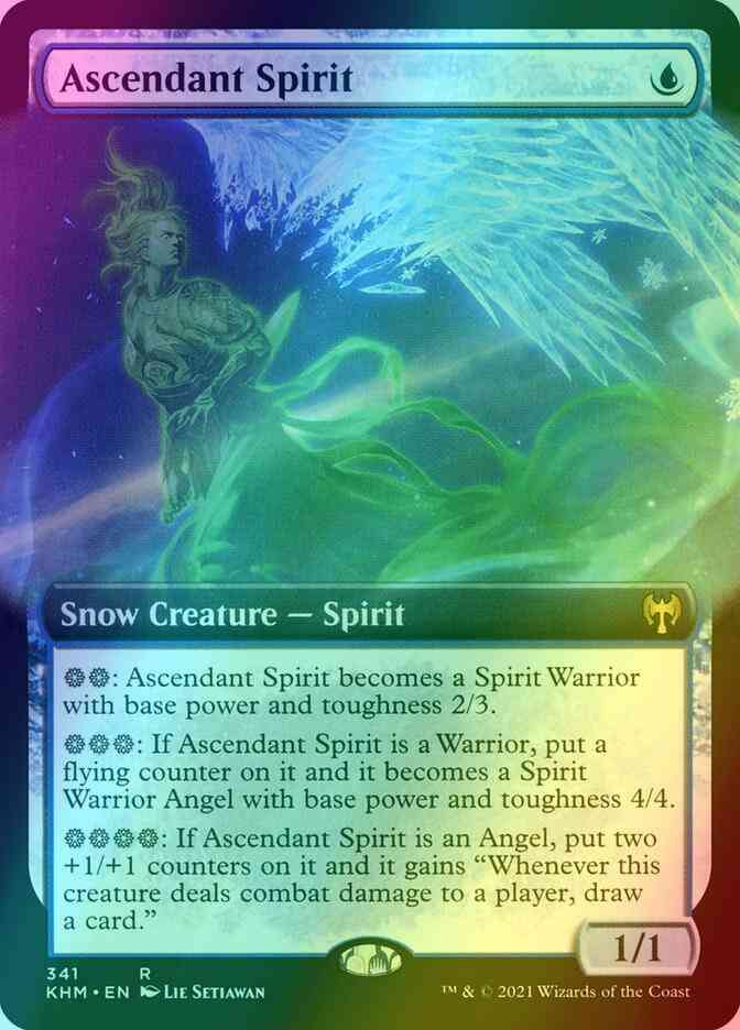 Ascendant Spirit [341] [Extended Art] [Kaldheim] [Foil]