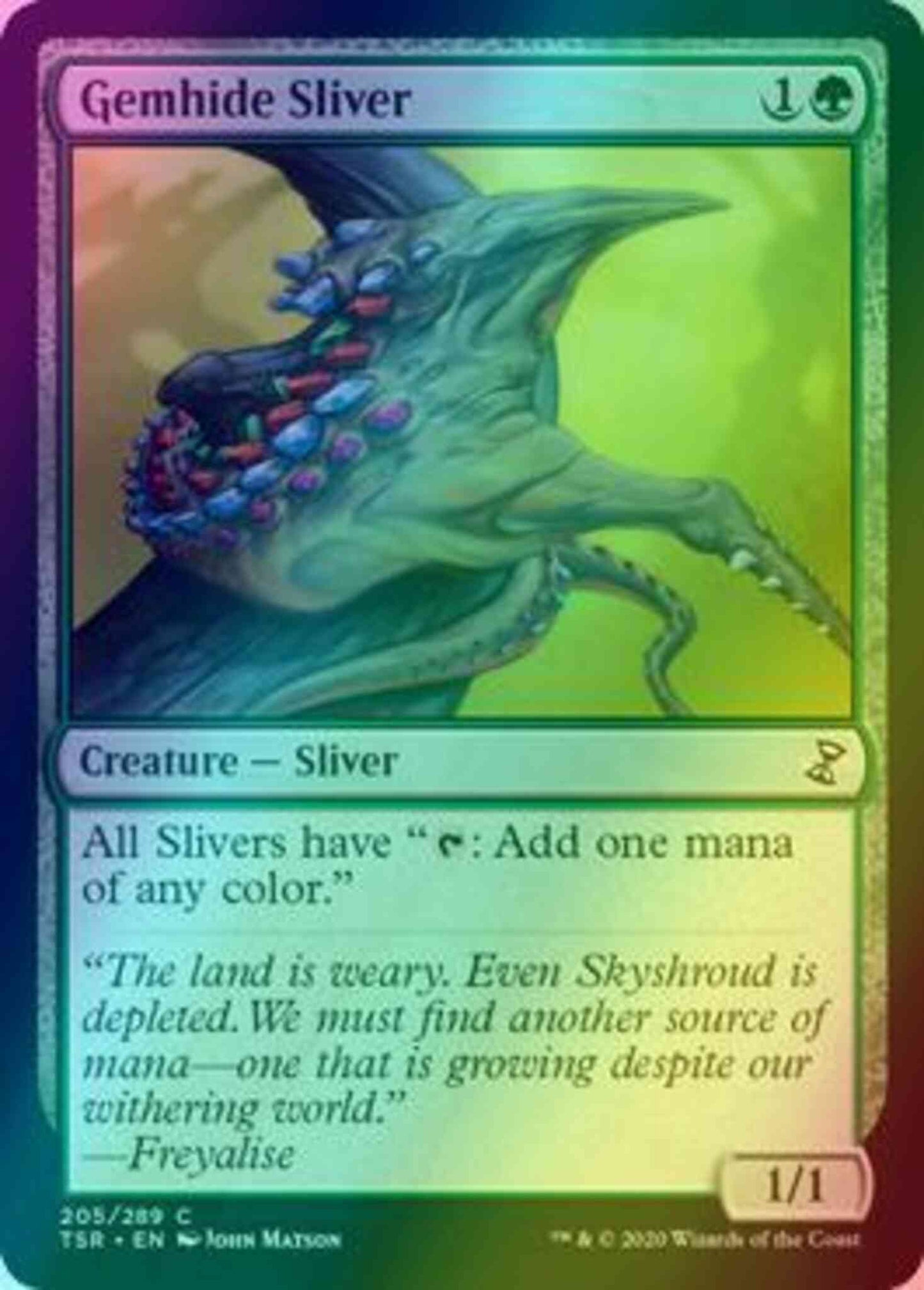 Gemhide Sliver [205] [Time Spiral Remastered] [Foil]