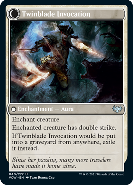 Twinblade Geist // Twinblade Invocation [40] [Innistrad: Crimson Vow] [Non-Foil]