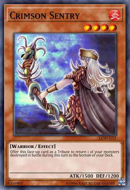 Crimson Sentry - LON-033 - Common - 1st Edition