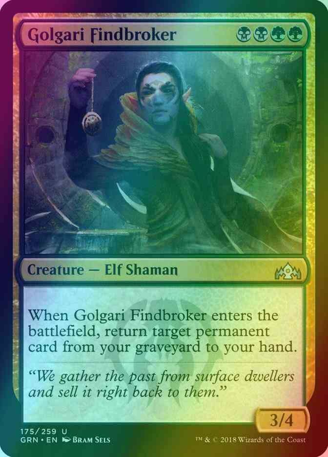 Golgari Findbroker [175] [Guilds of Ravnica] [Foil]
