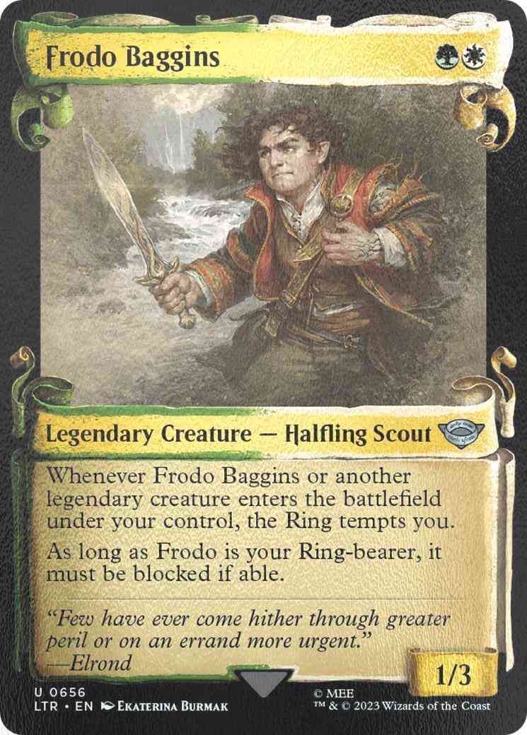 Frodo Baggins [656] [Scrolls Showcase] [The Lord of the Rings: Tales of Middle-earth] [Silver Foil]