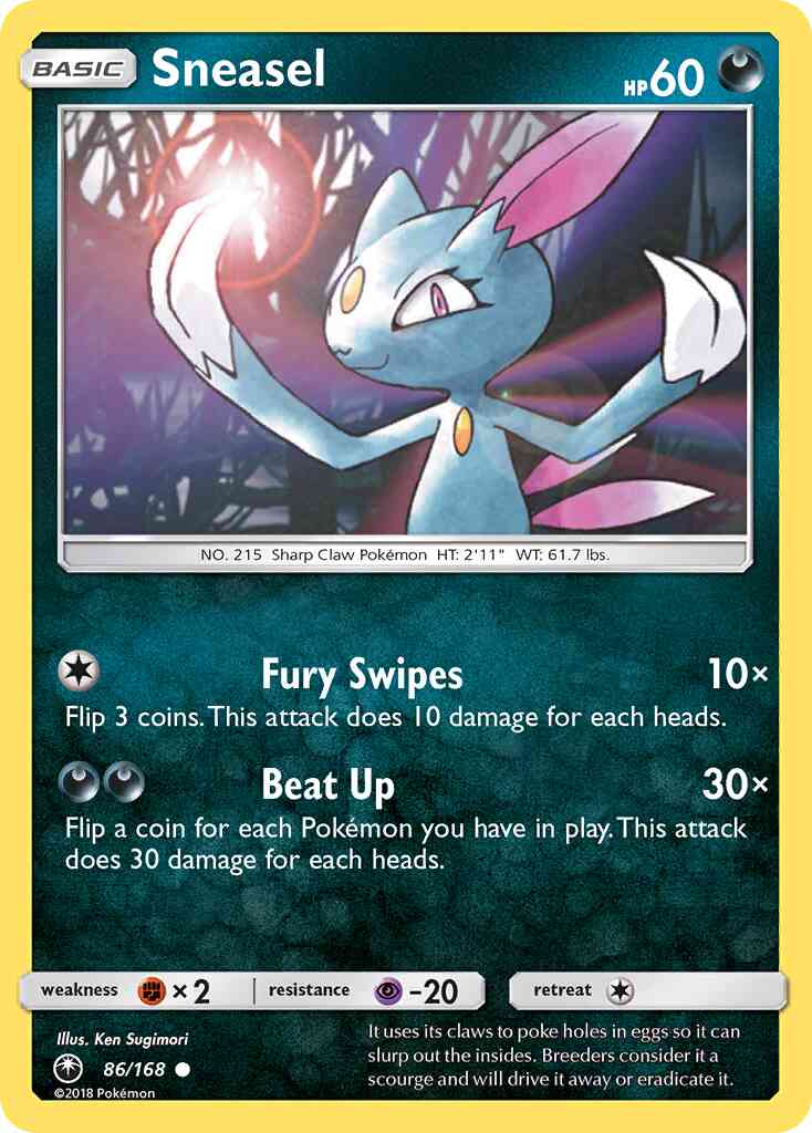 Sneasel - 86/168 - Common [sm7-86] [Non-Holo]