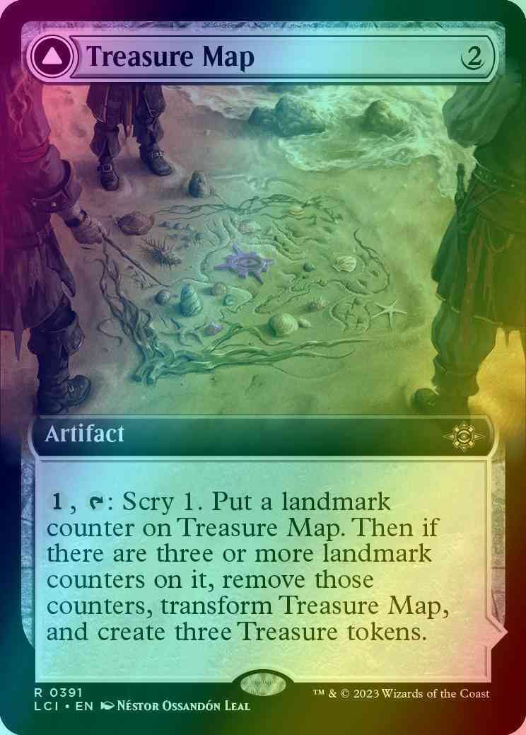 Treasure Map // Treasure Cove [391] [Extended Art] [The Lost Caverns of Ixalan] [Foil]