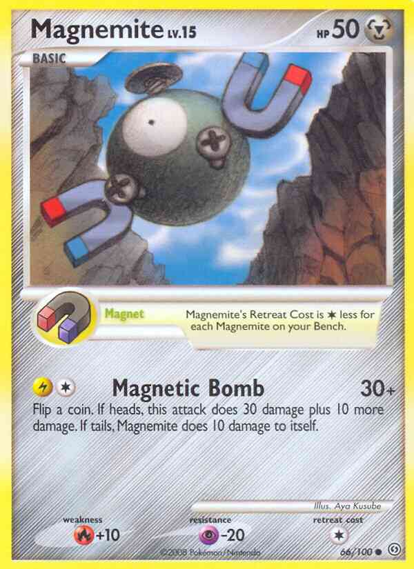 Magnemite - 66/100 - Common [dp7-66] [Reverse Holo]