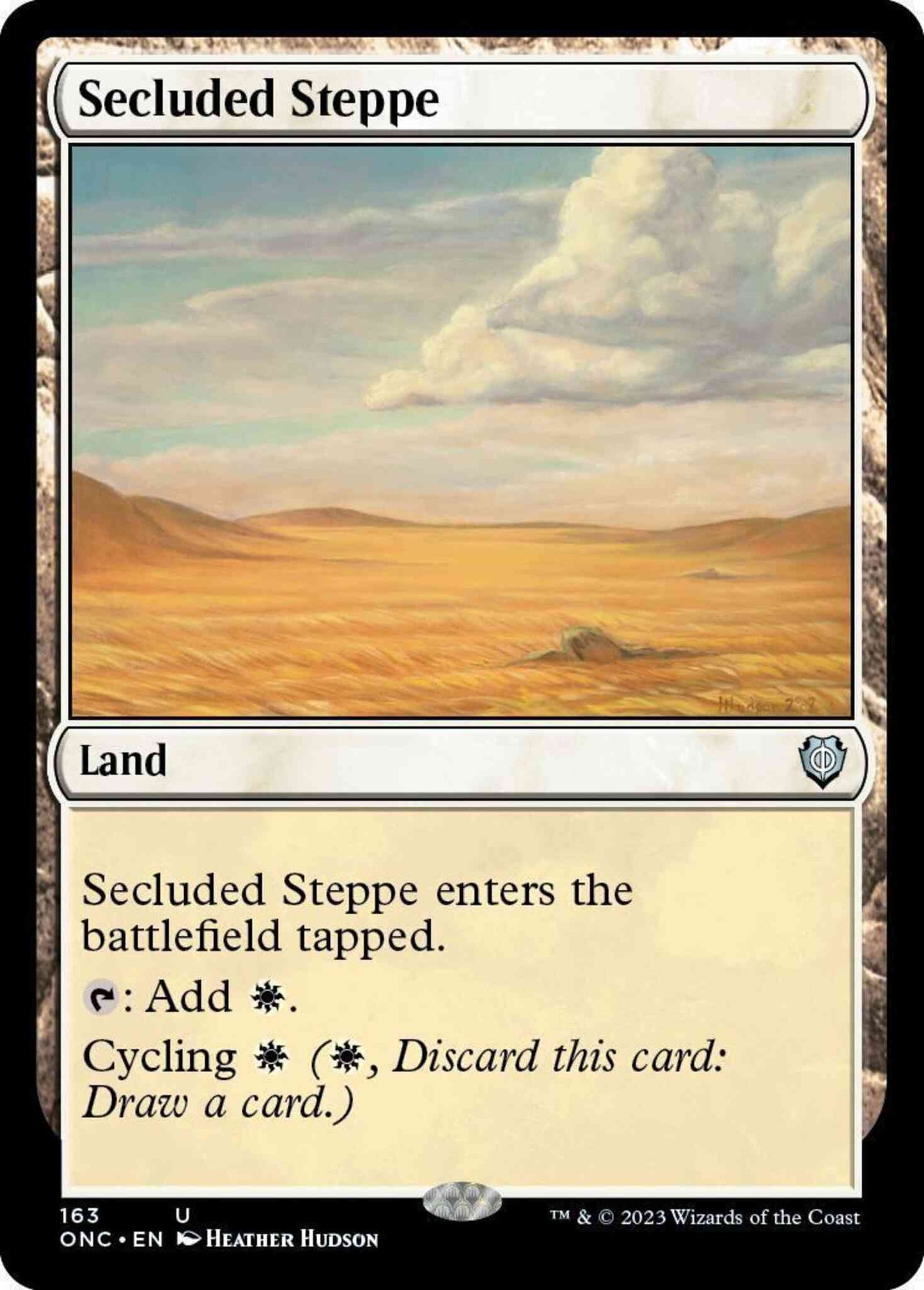 Secluded Steppe [163] [Phyrexia: All Will Be One: Commander] [Non-Foil]