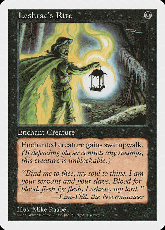 Leshrac's Rite [173] [Fifth Edition] [Non-Foil]