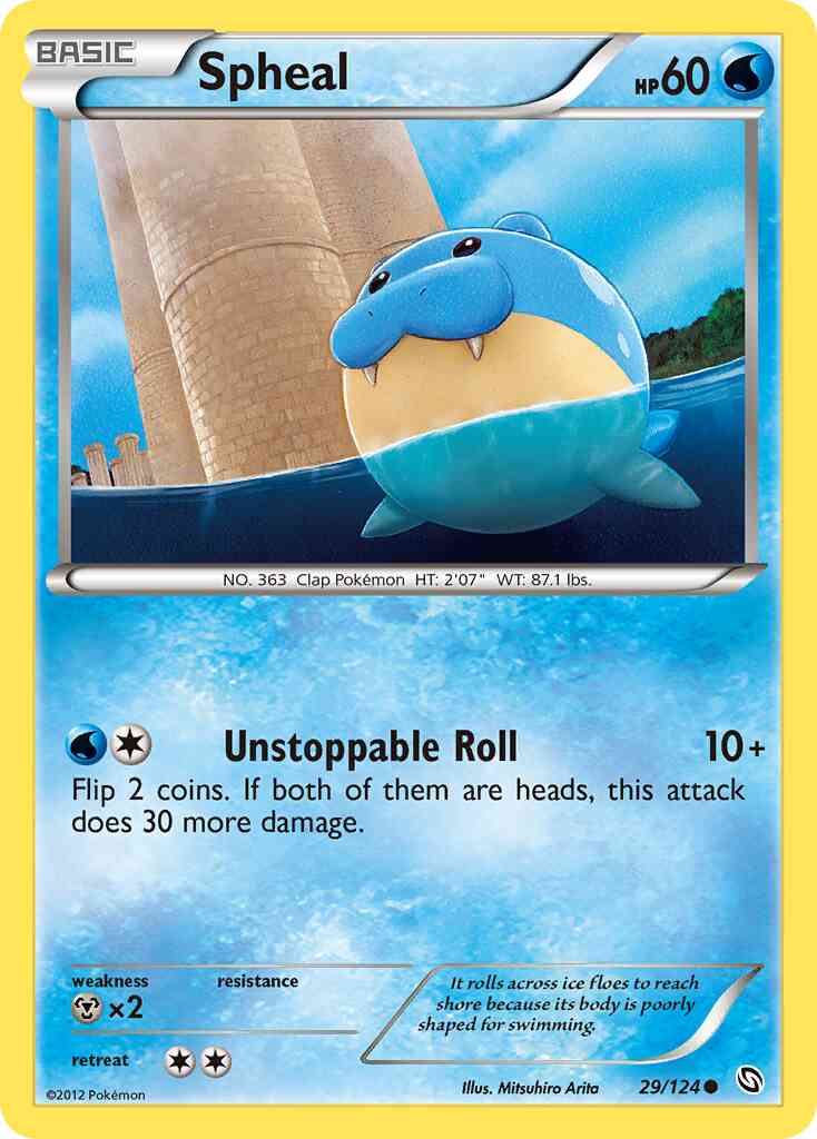 Spheal - 29/124 - Common [bw6-29] [Non-Holo]