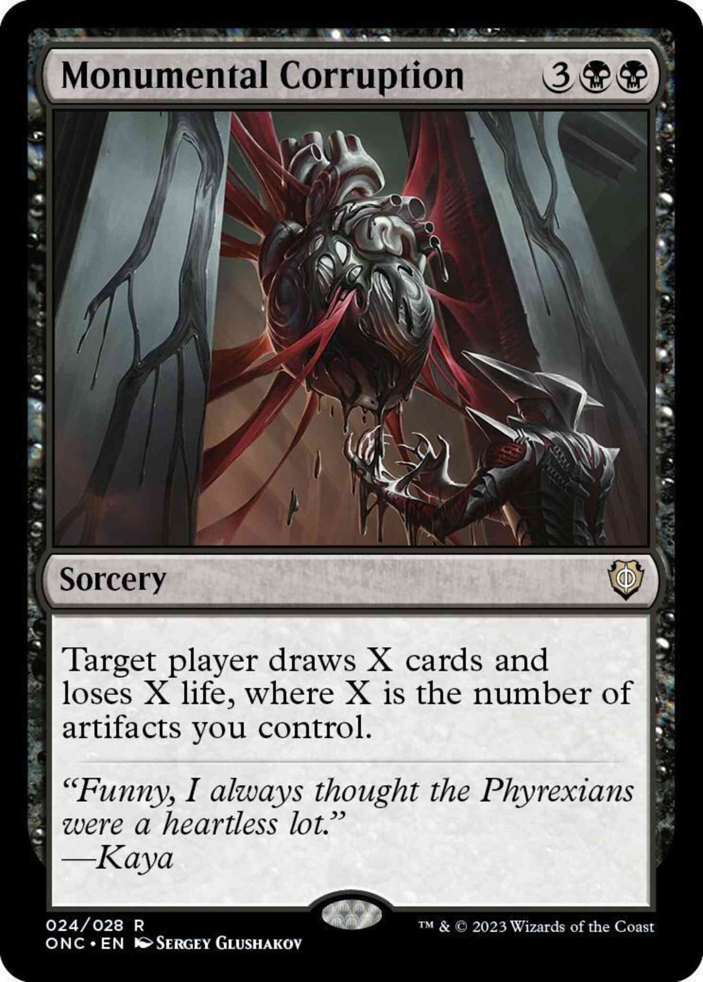 Monumental Corruption [24] [Phyrexia: All Will Be One: Commander] [Non-Foil]