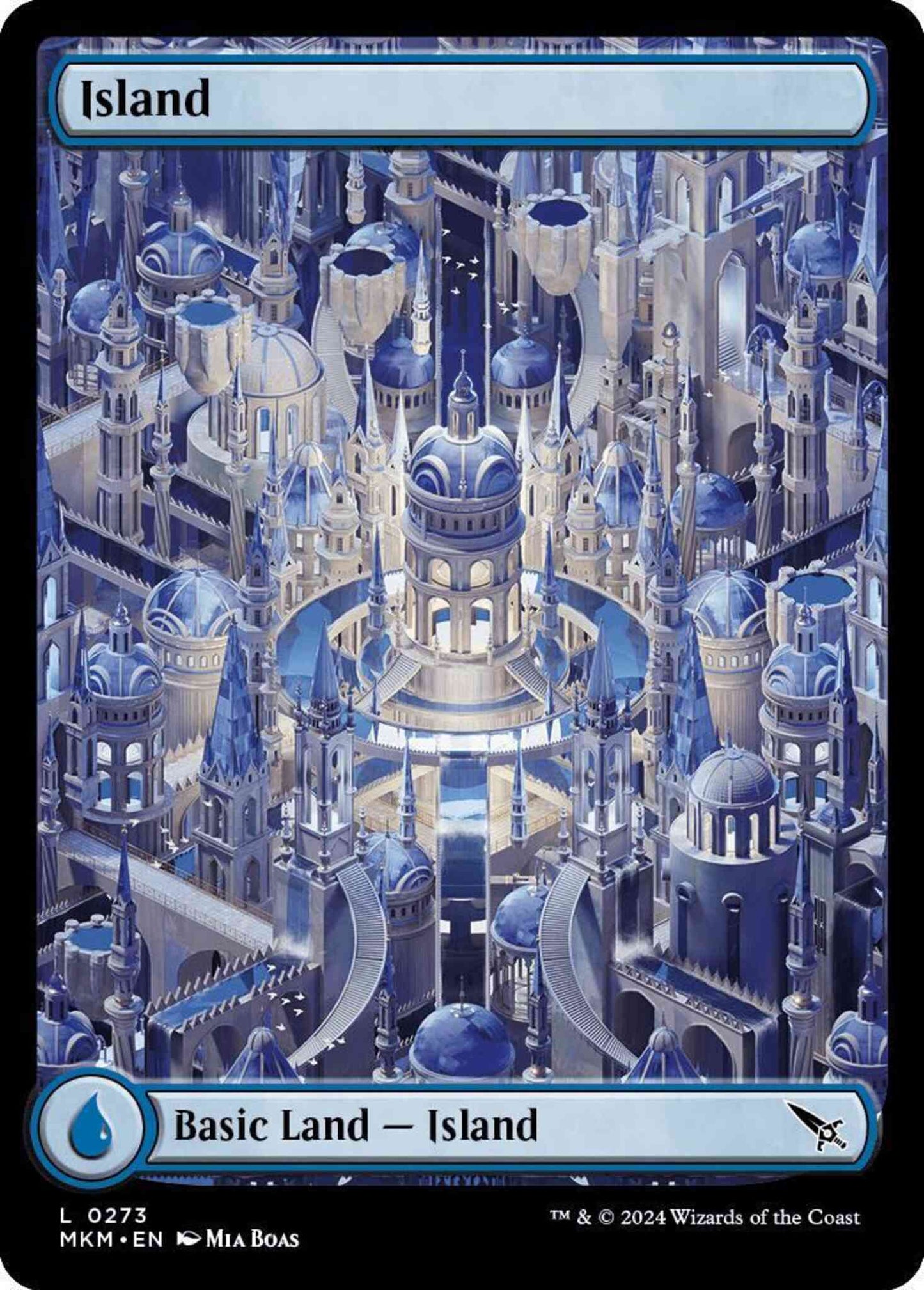 Island [273] [Full Art] [Murders at Karlov Manor] [Non-Foil]
