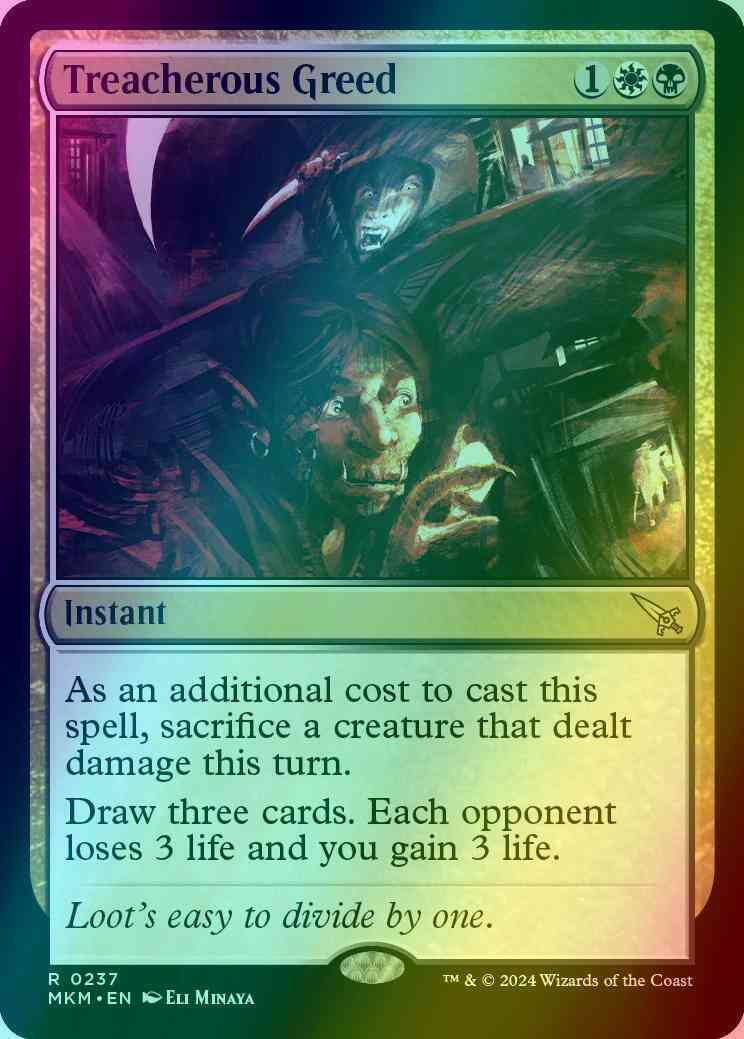 Treacherous Greed [237] [Murders at Karlov Manor] [Foil]
