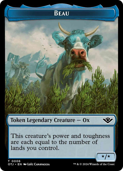 Beau Token (06) // Plot Token (20) [Outlaws of Thunder Junction: Tokens] [Non-Foil]