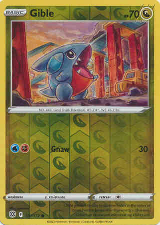 Gible - 107/172 - Common [swsh9-107] [Reverse Holo]