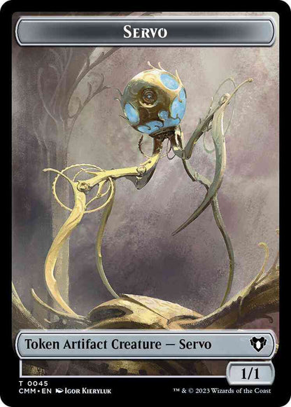 Servo Token (45) // Stoneforged Blade Token (46) [Commander Masters: Tokens] [Non-Foil]