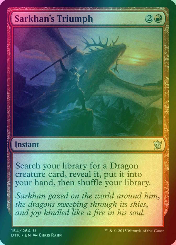 Sarkhan's Triumph [154] [Dragons Of Tarkir] [Foil]