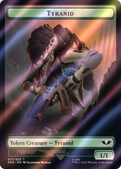 Tyranid Gargoyle Token (09) // Tyranid Token (17) [Universes Beyond: Warhammer 40,000: Tokens] [Surge Foil]