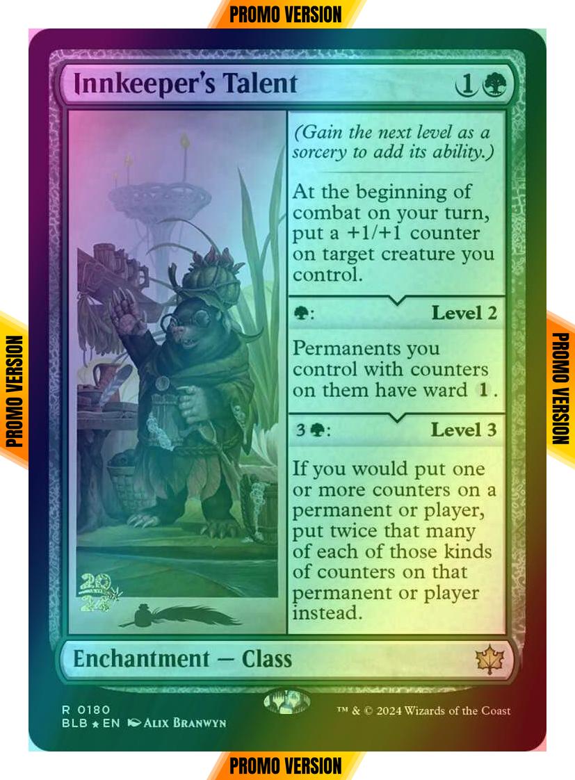 Innkeeper's Talent [180s] [Prerelease] [Bloomburrow: Promos] [Foil]