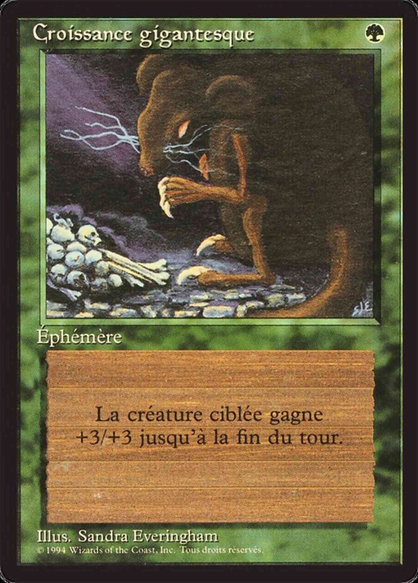 Giant Growth - French [199] [Foreign Black Border: French] [Non-Foil]