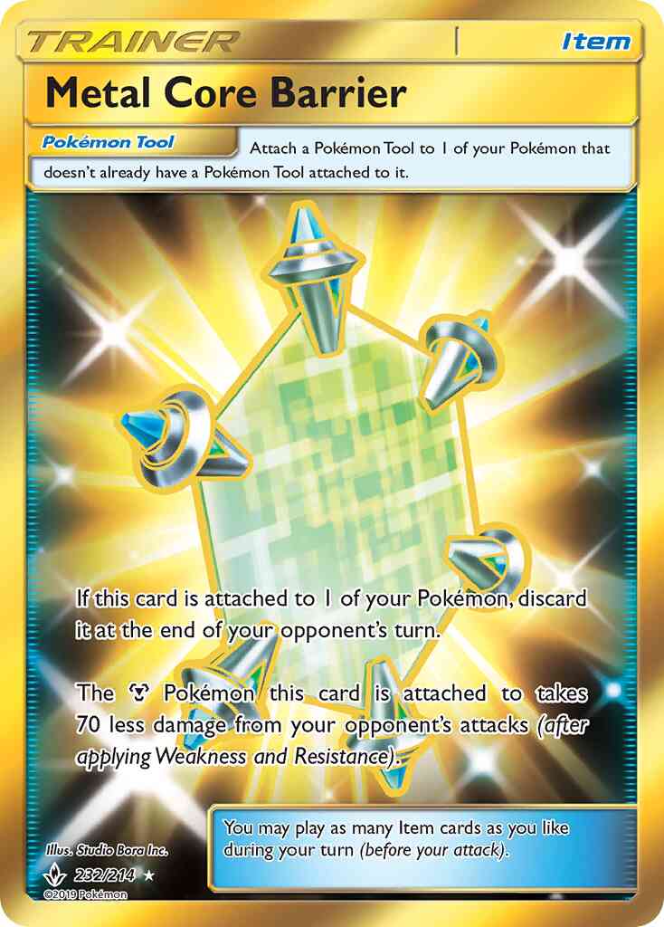 Metal Core Barrier - 232/214 - Rare Secret [sm10-232] [Secret]