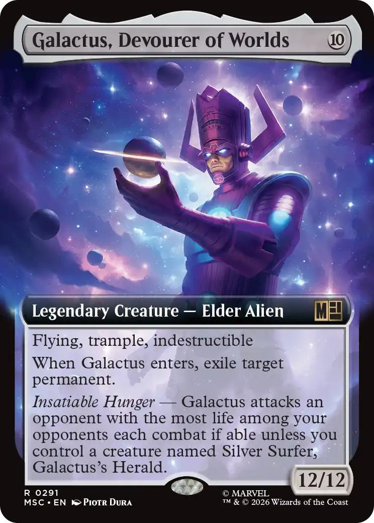 Galactus, Devourer of Worlds [291] [Extended Art] [Marvel Super Heroes: Commander] [Non-Foil]