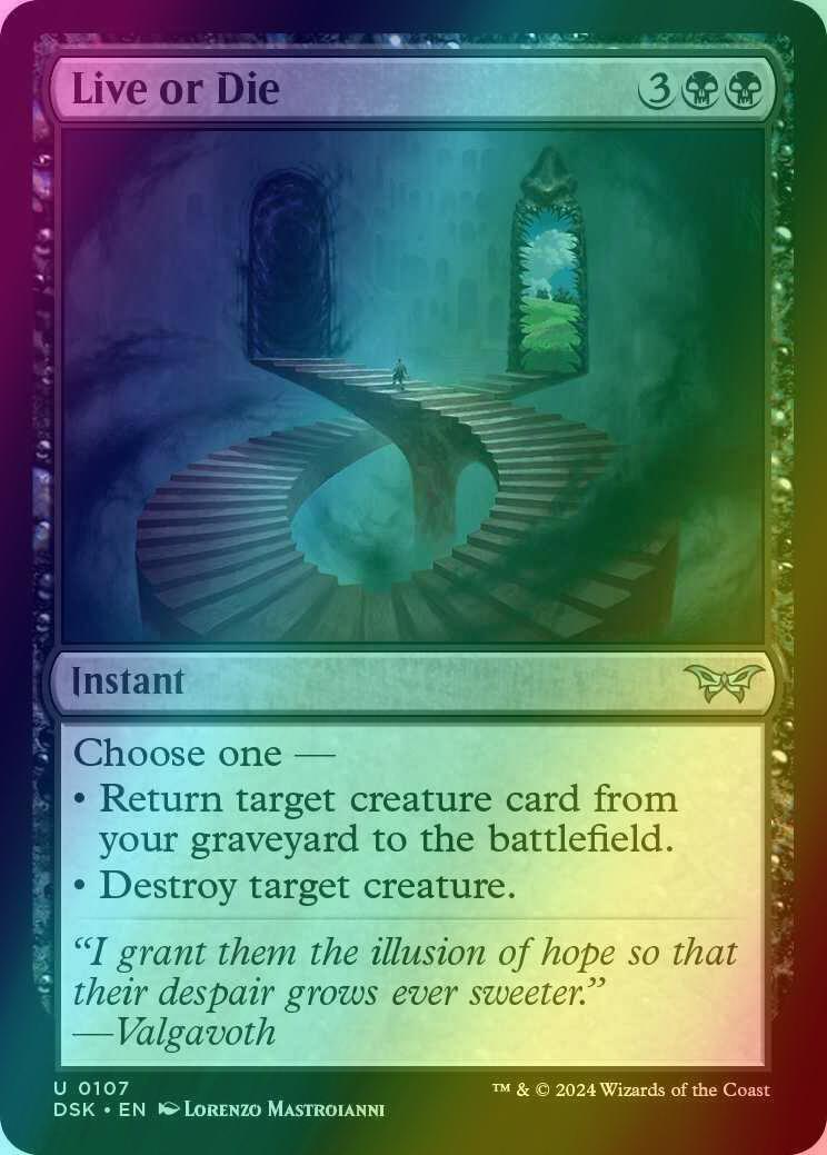 Live or Die [107] [Duskmourn: House of Horror] [Foil]
