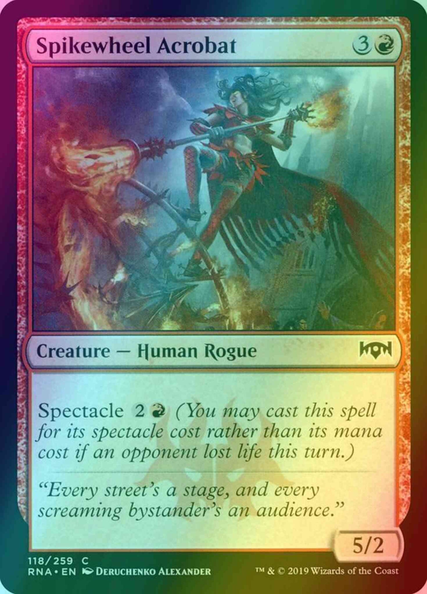 Spikewheel Acrobat [118] [Ravnica Allegiance] [Foil]