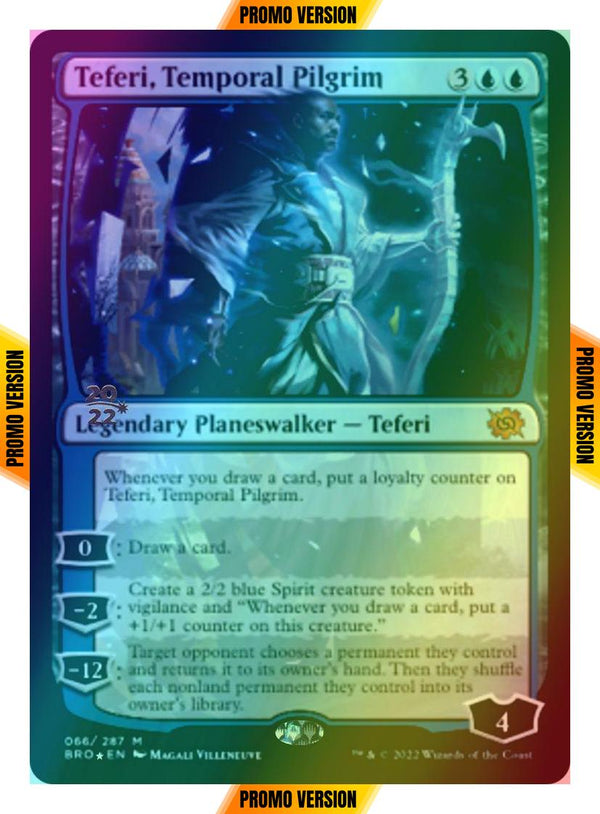 Teferi, Temporal Pilgrim [66s] [Prerelease] [The Brothers' War: Promos] [Foil]