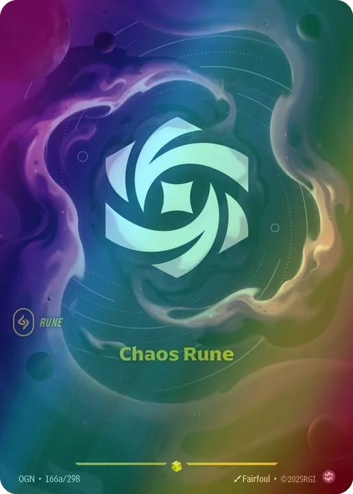 Chaos Rune (Alternate Art) - 166a/298 [Origins] [Foil]