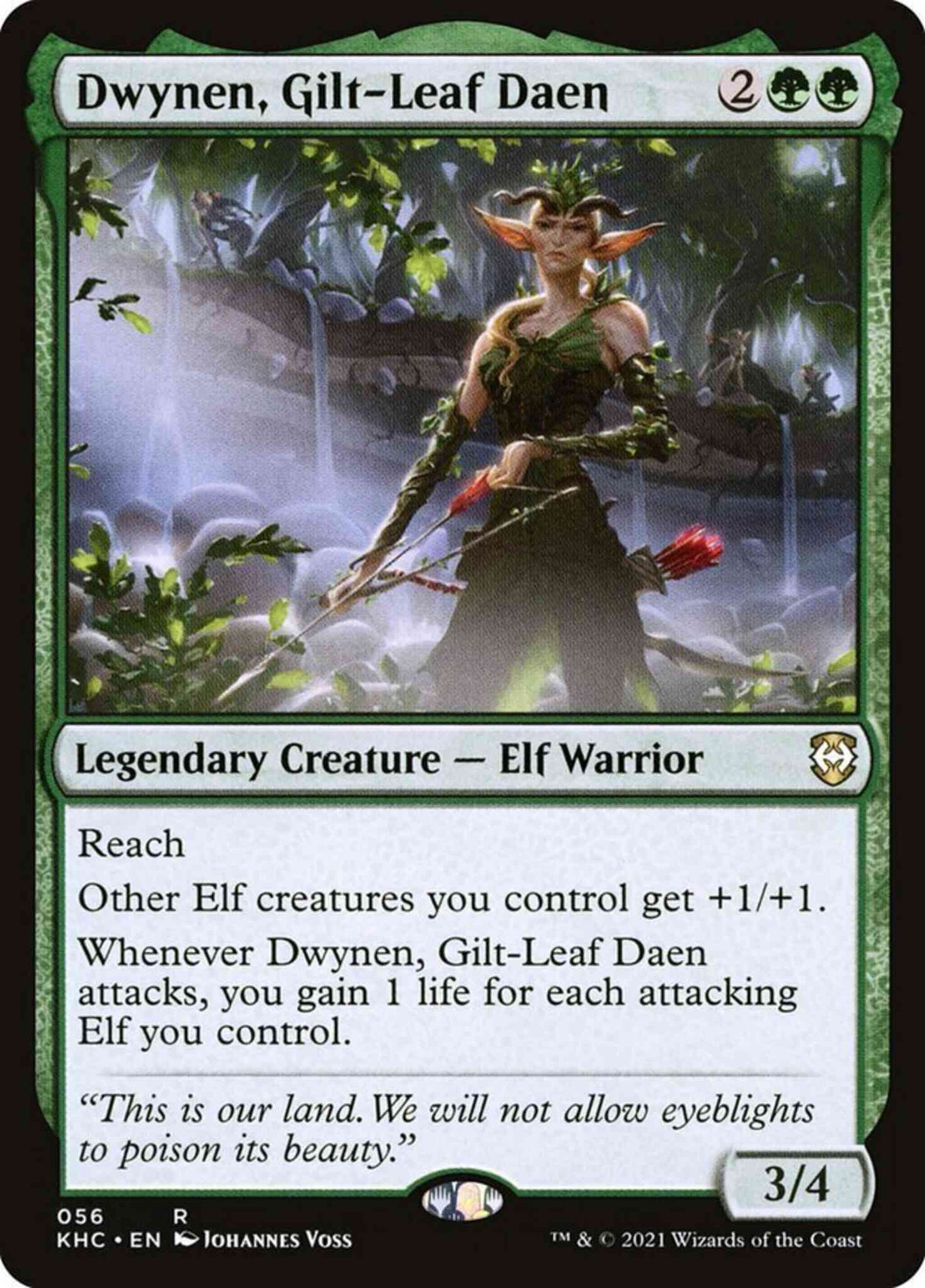 Dwynen, Gilt-Leaf Daen [56] [Kaldheim Commander] [Non-Foil]