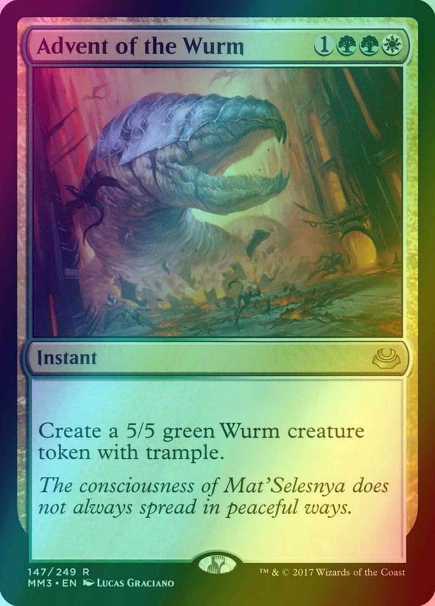 Advent of the Wurm [147] [Modern Masters 2017] [Foil]